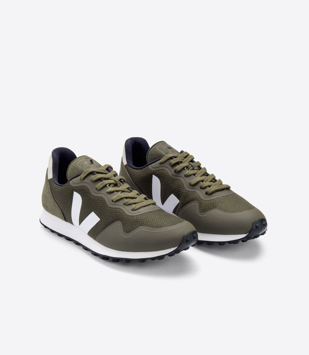 Veja Sneakers Mens - Sdu B-mesh - Olive/White/Beige - 3269NZHWA